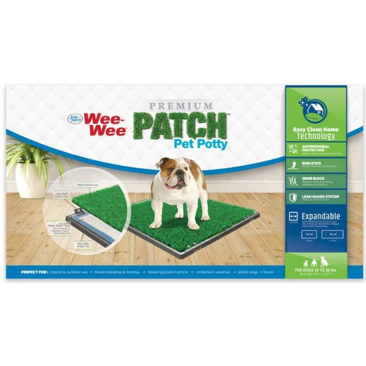 Four Paws Wee Wee Patch Indoor Potty 24.5"L x 25.7"W-Dog-Four Paws-1 count-