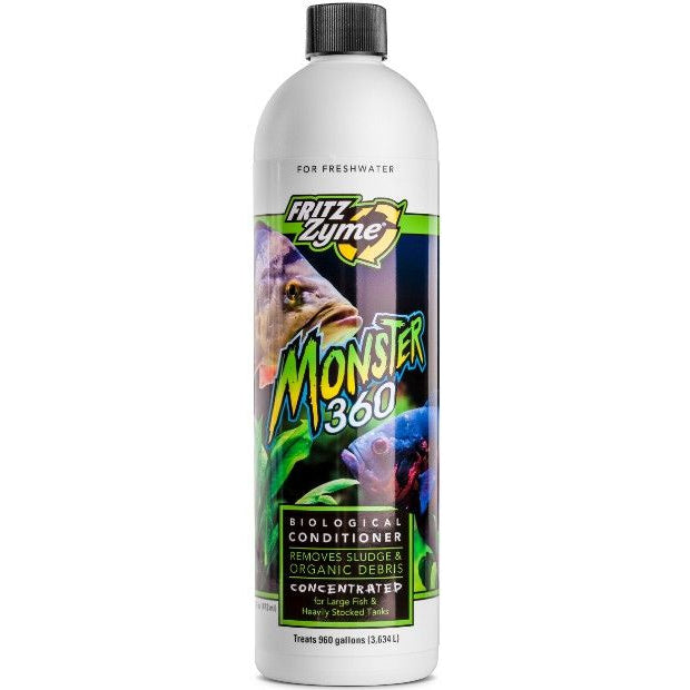 Fritz Aquatics Monster 360 Concentrated Biological Conditioner for Freshwater-Fish-Fritz Aquatics-16 oz-