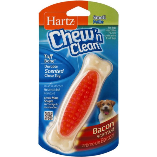 Hartz Chew N' Clean Tuff Bone Bacon Flavored Dog Toy Small-Animals & Pet Supplies-BimBimPet-