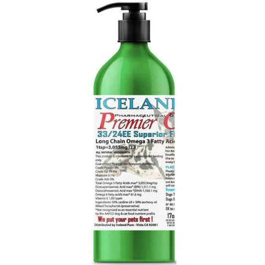 Iceland Pure Health Enhancing Omega Oil For Large Dogs-Dog-Iceland Pure Salmon Oil-17 oz-