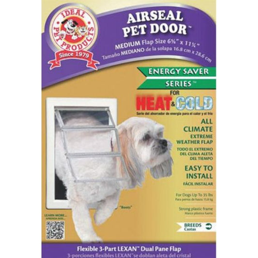 Ideal Pet Products Air Seal Plastic Pet Door with Telescoping Frame-Dog-Ideal Pet Products-Medium-