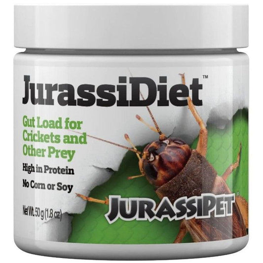 JurassiPet JurassiDiet Gutload High Protien Complete Diet for Crickets and other Prey-Reptile-JurassiPet-1.8 oz-