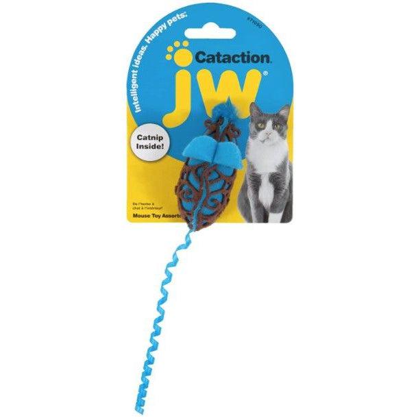 JW Pet Cataction Catnip Mouse Cat Toy With Rope Tail-Cat-JW Pet-1 count-