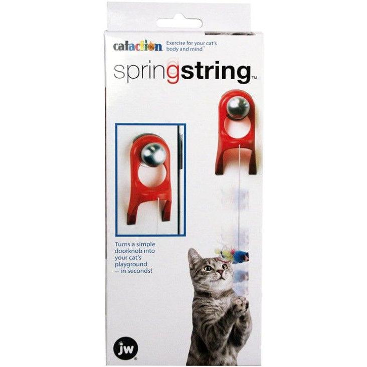 JW Pet Springstring Feathered Mouse Interactive Cat Toy-Cat-JW Pet-1 count-