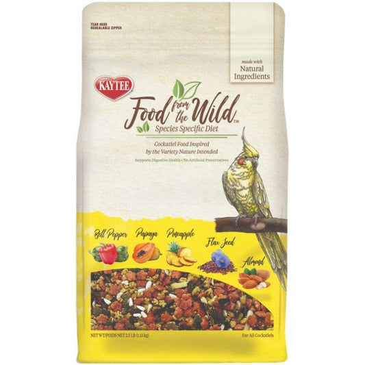 Kaytee Food From The Wild Cockatiel Food For Digestive Health-Bird-Kaytee-2.5 lbs-