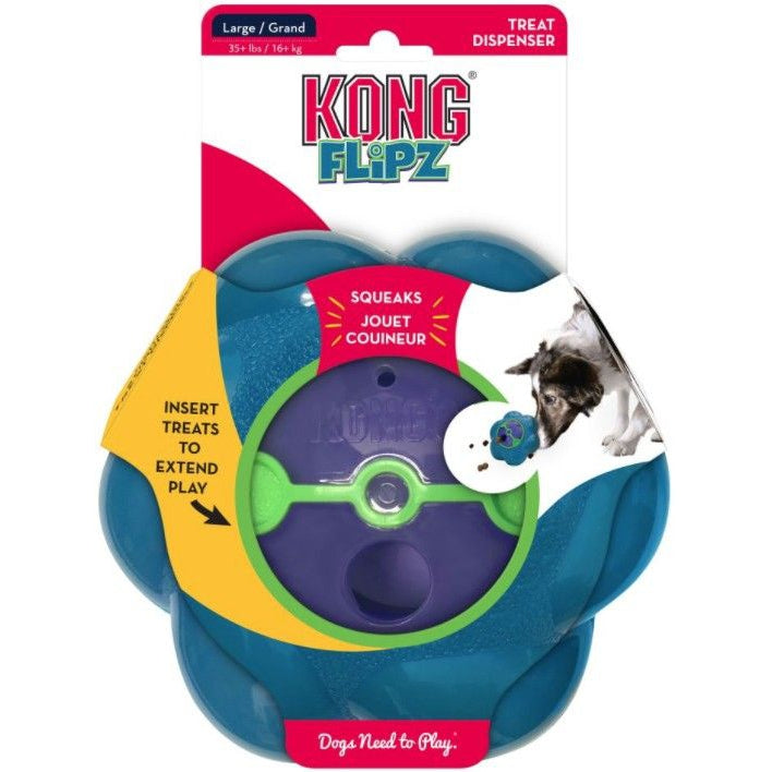 KONG Flipz Treat Dispensing Dog Toy Large-Dog-KONG-1 count-