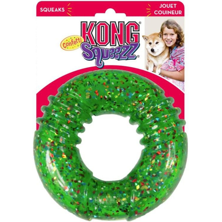 KONG Squeezz Confetti Ring Dog Toy Medium-Dog-KONG-1 count-