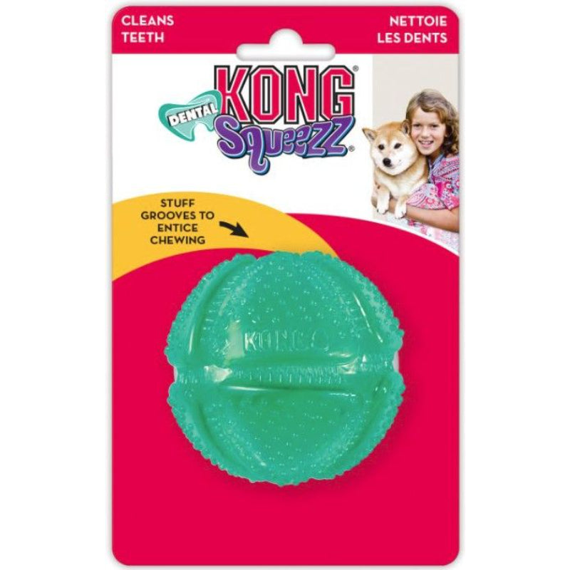 KONG Squeezz Dental Ball Dog Toy Medium-Animals & Pet Supplies-BimBimPet-