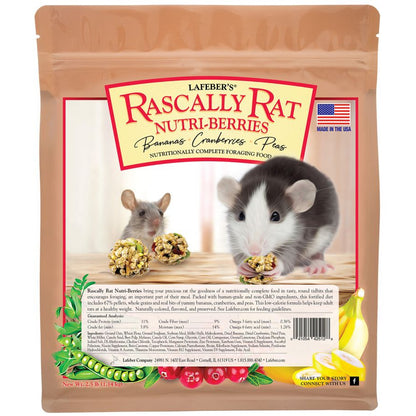 Lafeber Nutritionally Complete Adult Rat Food with Bananas Cranberries And Peas-Small Pet-Lafeber-2.5 lbs-