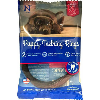N-Bone Puppy Teething Ring Blueberry Flavor-Dog-N-Bone-1 count-