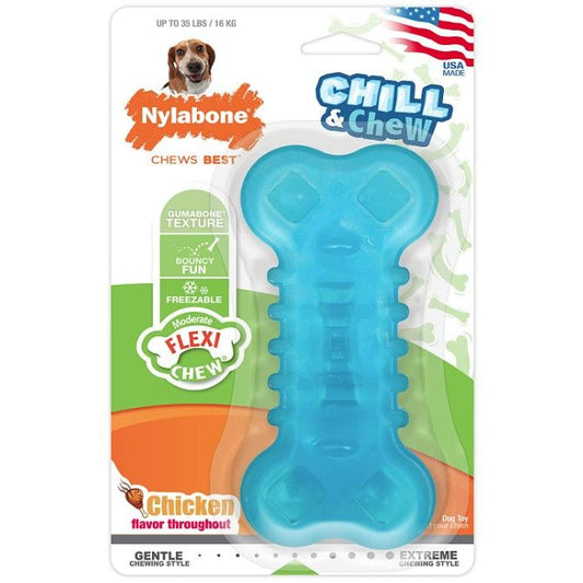 Nylabone Flexi Chew Chill and Chew Dog Toy Wolf-Dog-Nylabone-1 count-