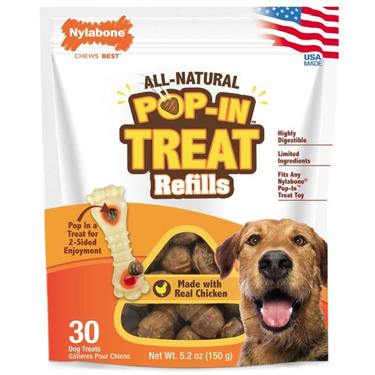 Nylabone Pop-In Treat Refills for Power Chew Treat Toy Combo-Dog-Nylabone-30 count-