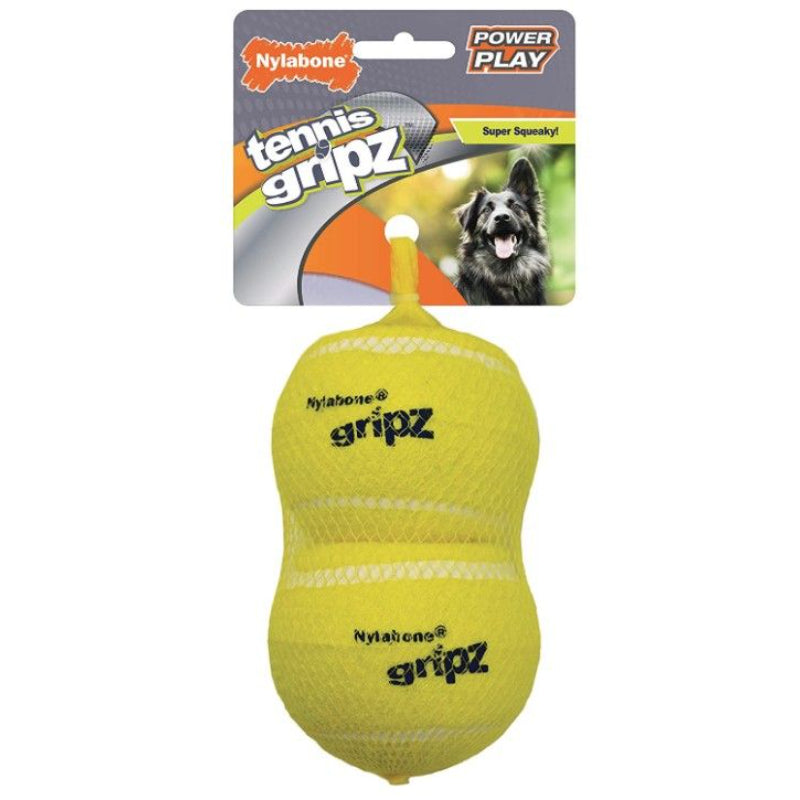 Nylabone Power Play Gripz Tennis Ball Large-Animals & Pet Supplies-BimBimPet-