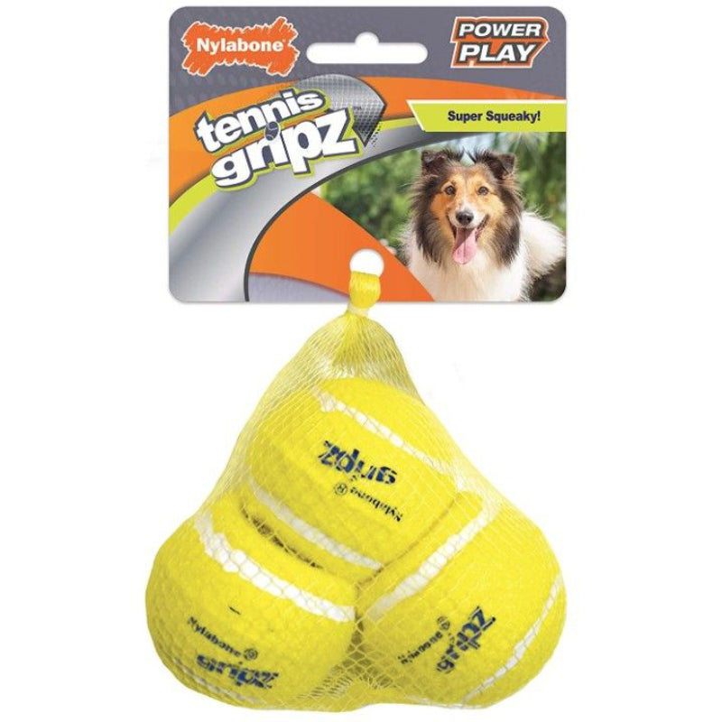 Nylabone Power Play Gripz Tennis Ball Medium-Animals & Pet Supplies-BimBimPet-