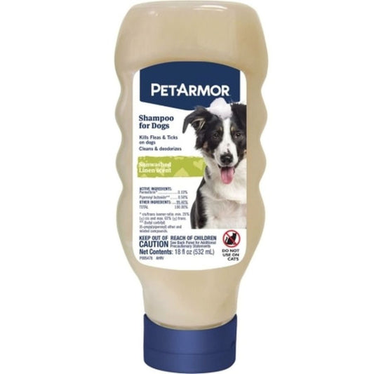 PetArmor Flea and Tick Shampoo for Dogs Sunwashed Linen Scent-Dog-PetArmor-18 oz-