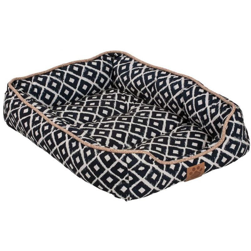 Precision Pet Ikat Snoozzy Drawer Pet Bed Navy-Animals & Pet Supplies-BimBimPet-