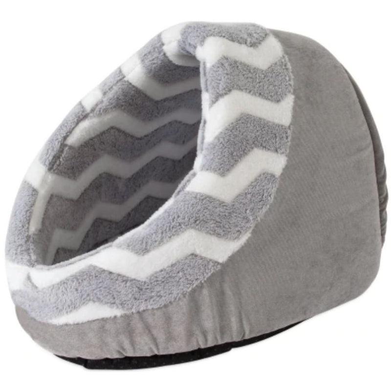 Precision Pet Snoozz ZigZag Hide And Seek Pet Bed Gray And White-Animals & Pet Supplies-BimBimPet-