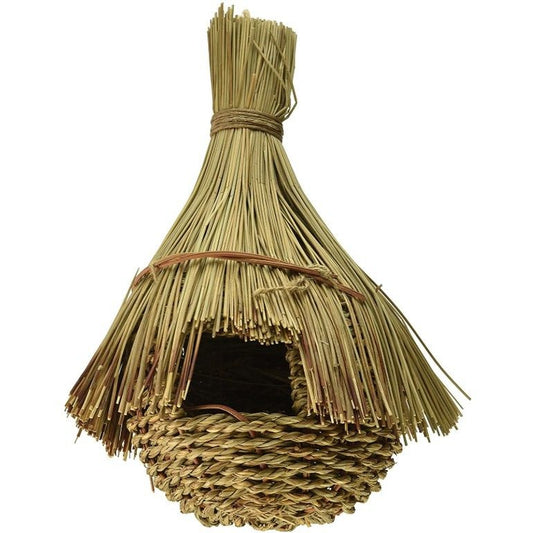 Prevue All Natural Fiber Indoor/Outdoor Grass Hut Nest Jumbo-Bird-Prevue-1 count-