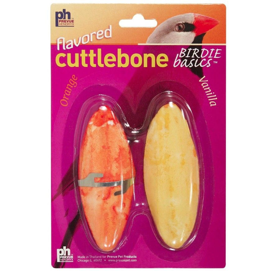 Prevue Birdie Basics Flavored Cuttlebone Orange and Vanilla Small 4" Long-Bird-Prevue-2 count-