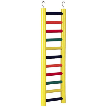 Prevue Carpenter Creations Hardwood Bird Ladder Assorted Colors-Bird-Prevue-11 Rung 18" Long-