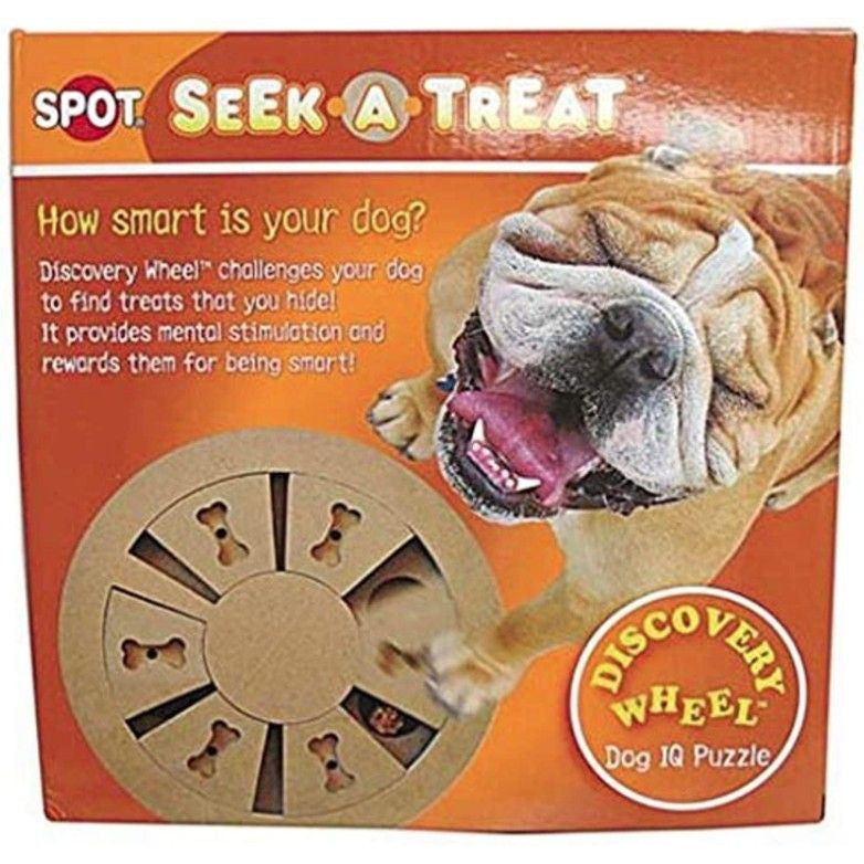 Spot Seek-A-Treat Discovery Wheel Interactive Dog Treat and Toy Puzzle-Dog-Spot-1 count-