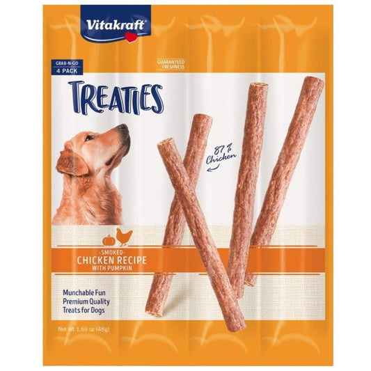 VitaKraft Treaties Smoked Chicken with Pumpkin Grab-n-Go Dog Treats-Dog-Vitakraft-4 count-