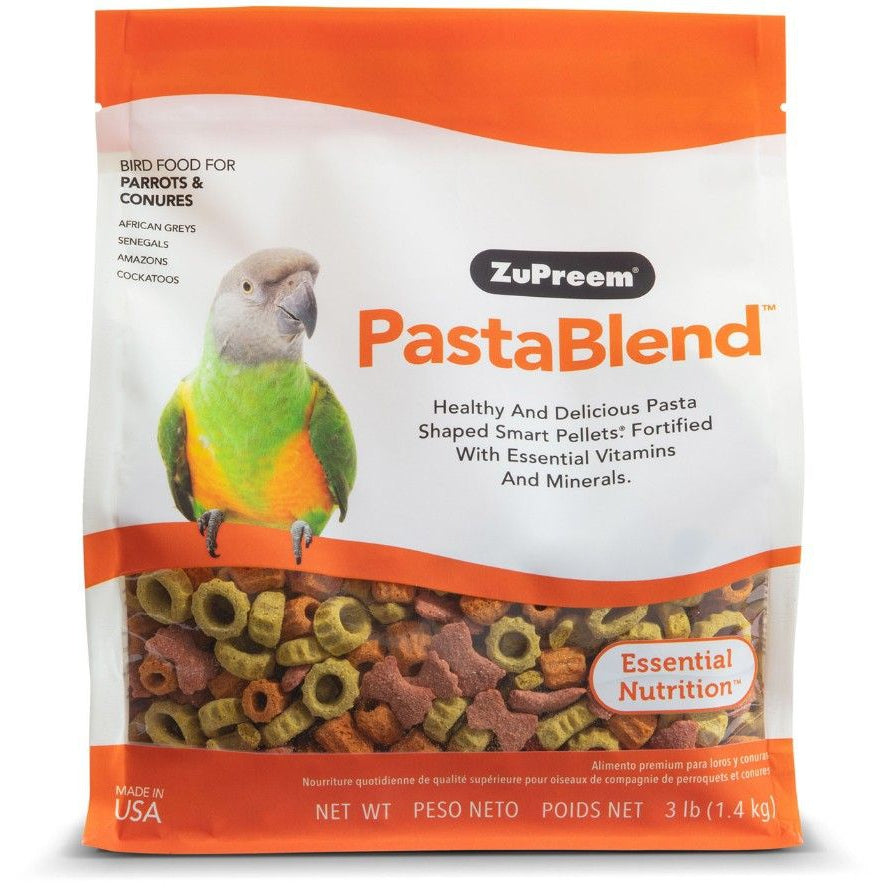 ZuPreem PastaBlend Pellet Bird Food for Parrot and Conure-Bird-ZuPreem-3 lbs-