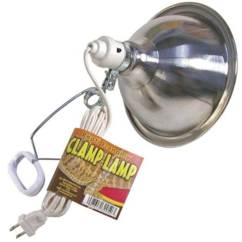 Zoo Med Economy Chrome Clamp Lamp with 8.5 Inch Dome-Reptile-Zoo Med-8.5"-